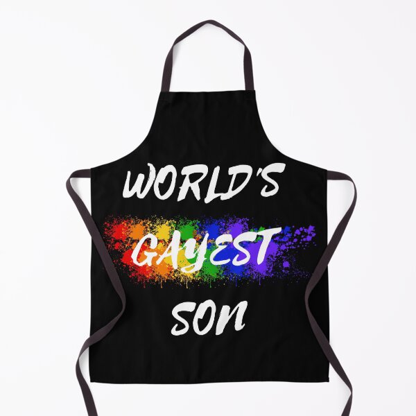 Item preview, World's Gayest Son Color Splash For Pride Month In Black designed and sold by LuckyKermit.