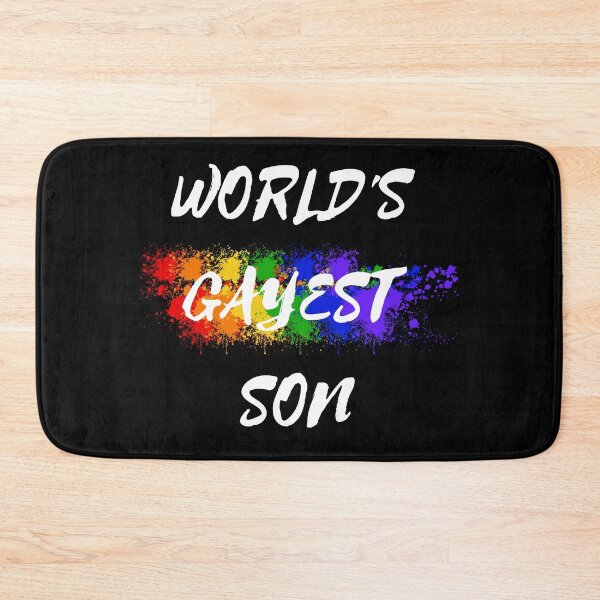 Item preview, World's Gayest Son Color Splash For Pride Month In Black designed and sold by LuckyKermit.