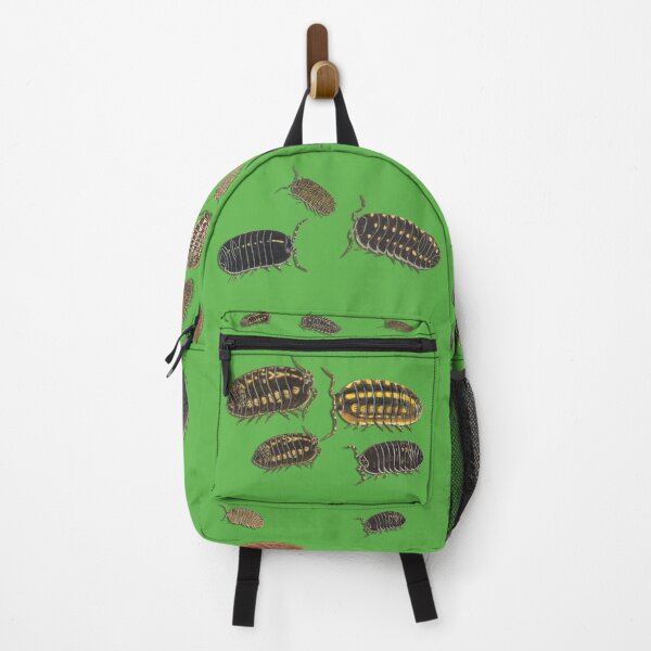 Item preview, Green backpack full of pill bugs. designed and sold by Luggnagg.