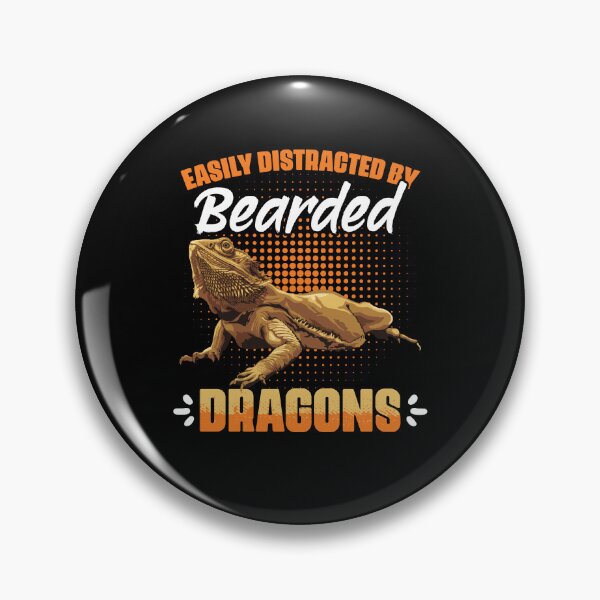 Item preview, Easily Distracted By Dragons Funny Beaded Dragon Reptile Fan designed and sold by Nessshirts.