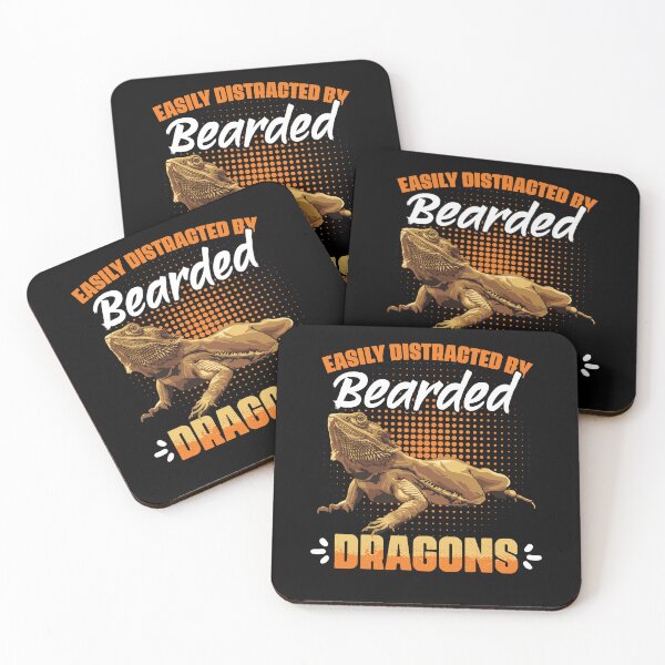 Item preview, Easily Distracted By Dragons Funny Beaded Dragon Reptile Fan designed and sold by Nessshirts.