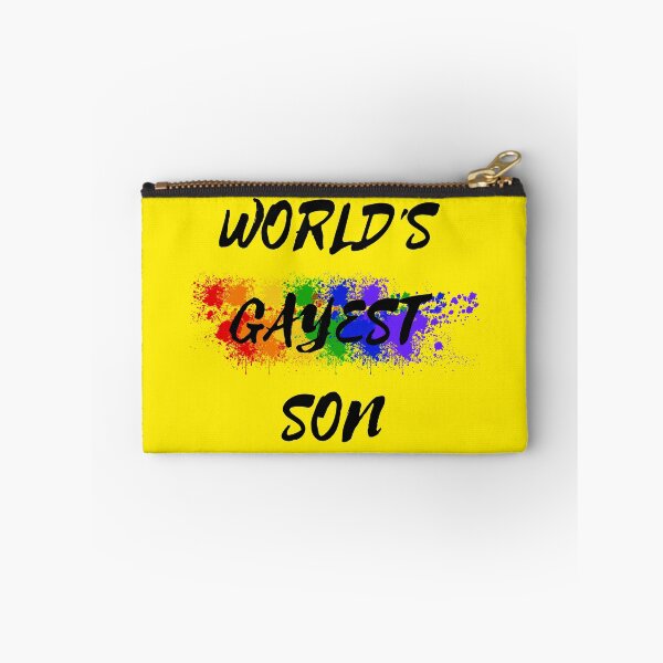 Item preview, World's Gayest Son Color Splash For Pride Month In Yellow designed and sold by LuckyKermit.