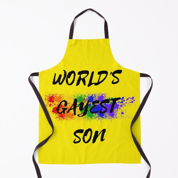 Item preview, World's Gayest Son Color Splash For Pride Month In Yellow designed and sold by LuckyKermit.