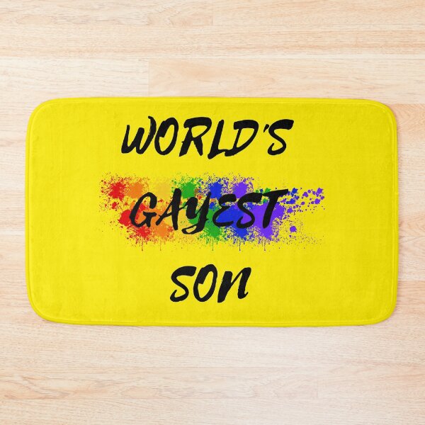 Item preview, World's Gayest Son Color Splash For Pride Month In Yellow designed and sold by LuckyKermit.