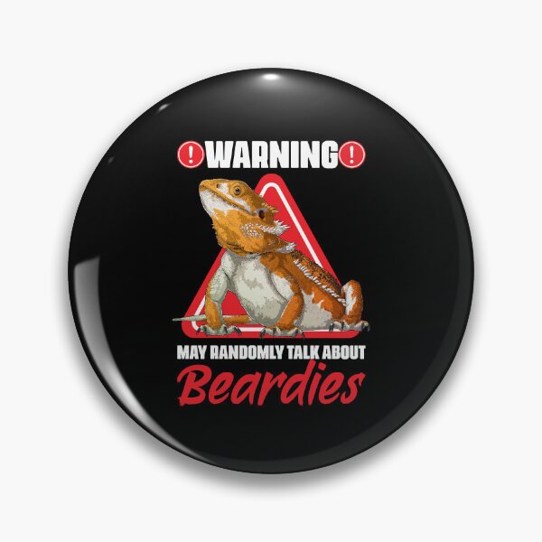 Item preview, Warning Funny Beaded Dragon Pet Humor For Lizard Reptile Fan designed and sold by Nessshirts.
