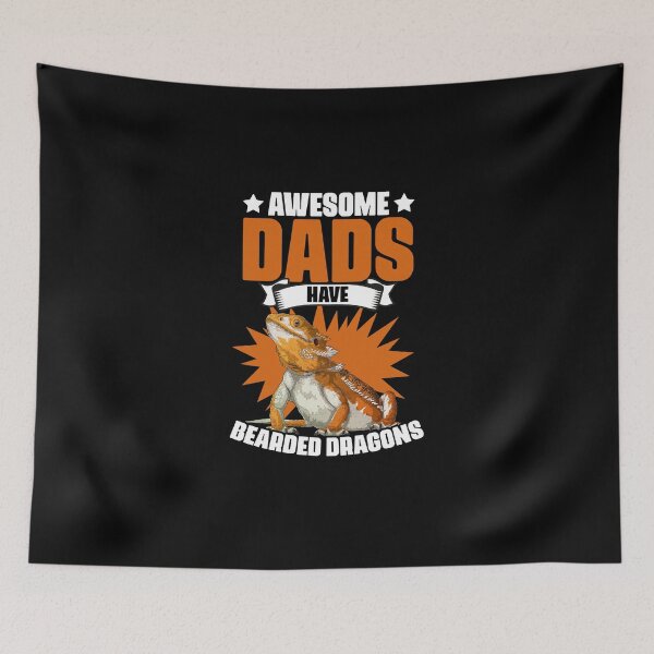 Item preview, Awesome Dads Have Beards Funny Bearded Dragon Humor Lover designed and sold by Nessshirts.