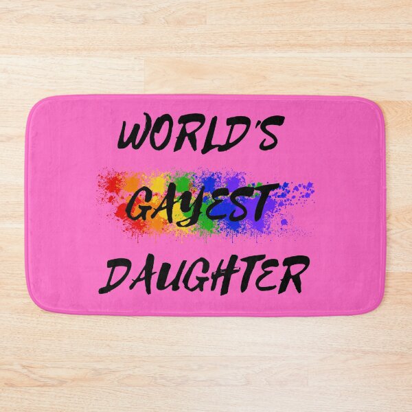 Item preview, World's Gayest Daughter Color Splash For Pride Month In Pink designed and sold by LuckyKermit.