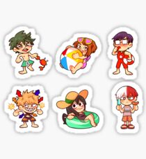BNHA Summer Stickers Sticker