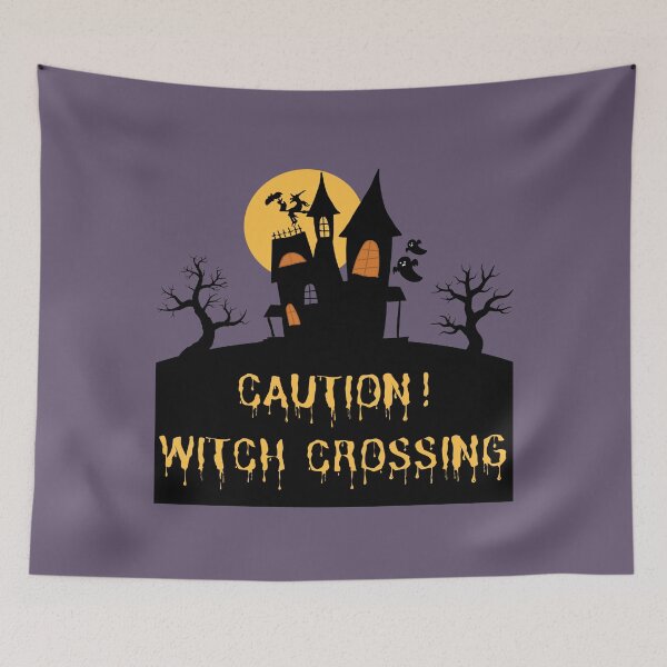 Item preview, Scary Hill House Caution Witch Crossing Halloween 2023 designed and sold by Pawn Shop JB.
