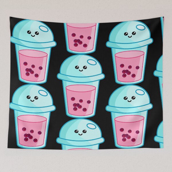 Item preview, Happy Kawaii Bubble Tea Illustration  designed and sold by BenjaminK87727.