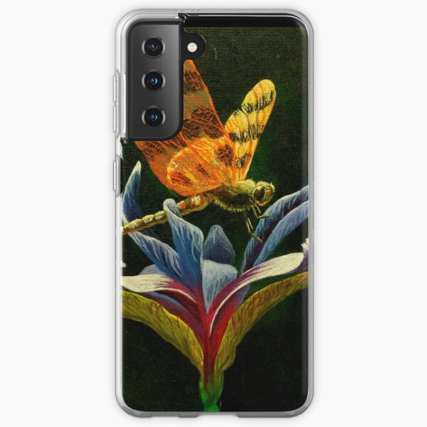 Dragonfly on Mountain Iris Samsung Galaxy Soft Case