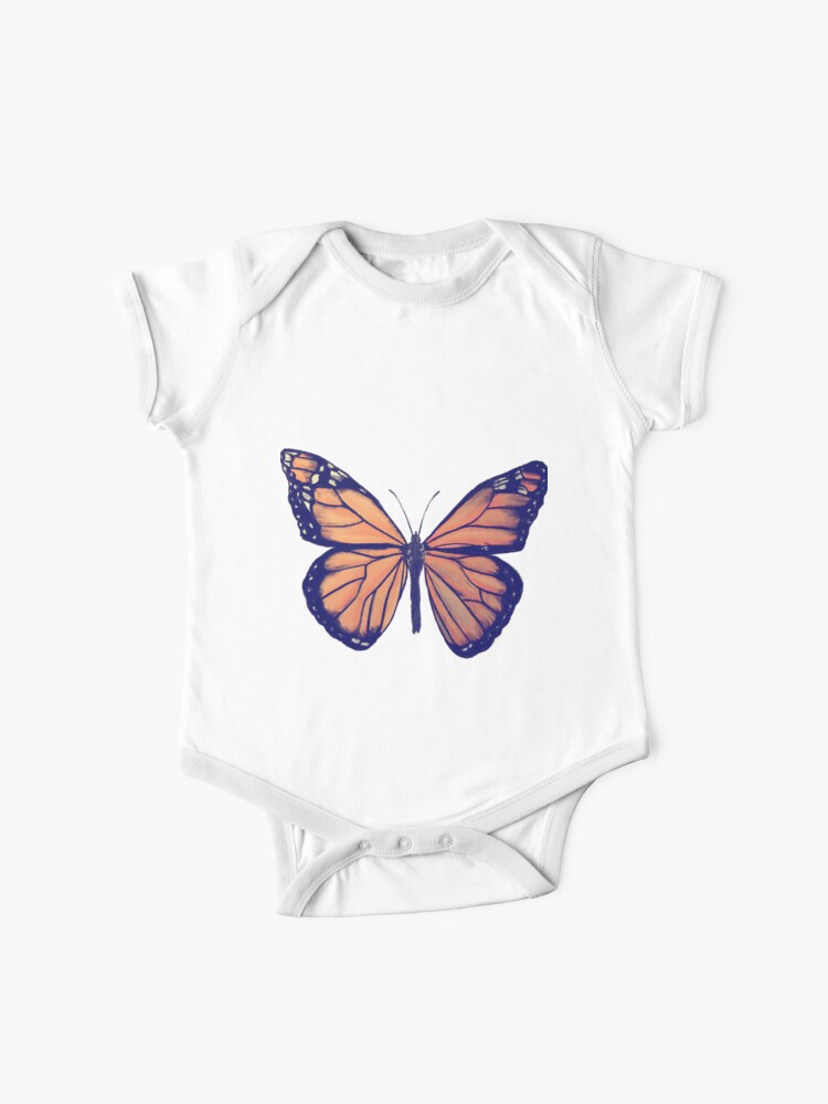 Body Bebe Dessin Papillon Monarque Par Cameleon974 Redbubble