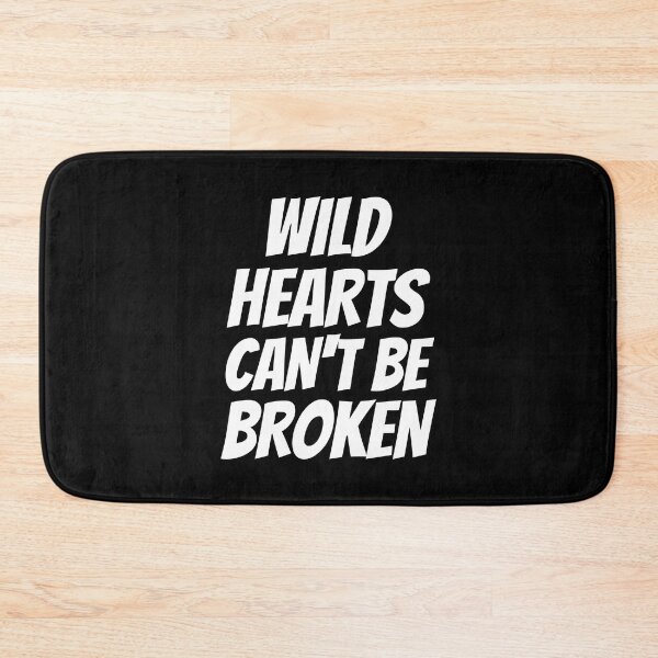 Item preview, Simple black and white motivational quote - Wild Heart can't be broken designed and sold by yoshra.