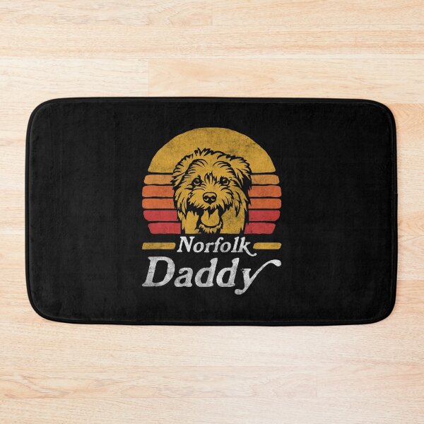 Item preview, Retro Vintage Norfolk Terrier Daddy designed and sold by More Cute Dogs.