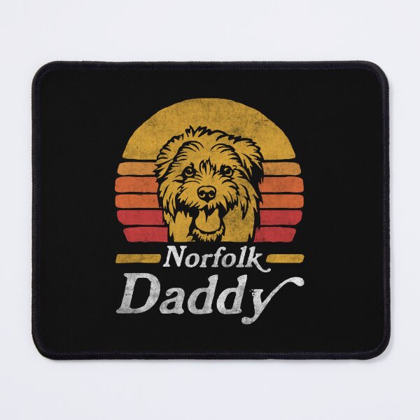 Item preview, Retro Vintage Norfolk Terrier Daddy designed and sold by More Cute Dogs.