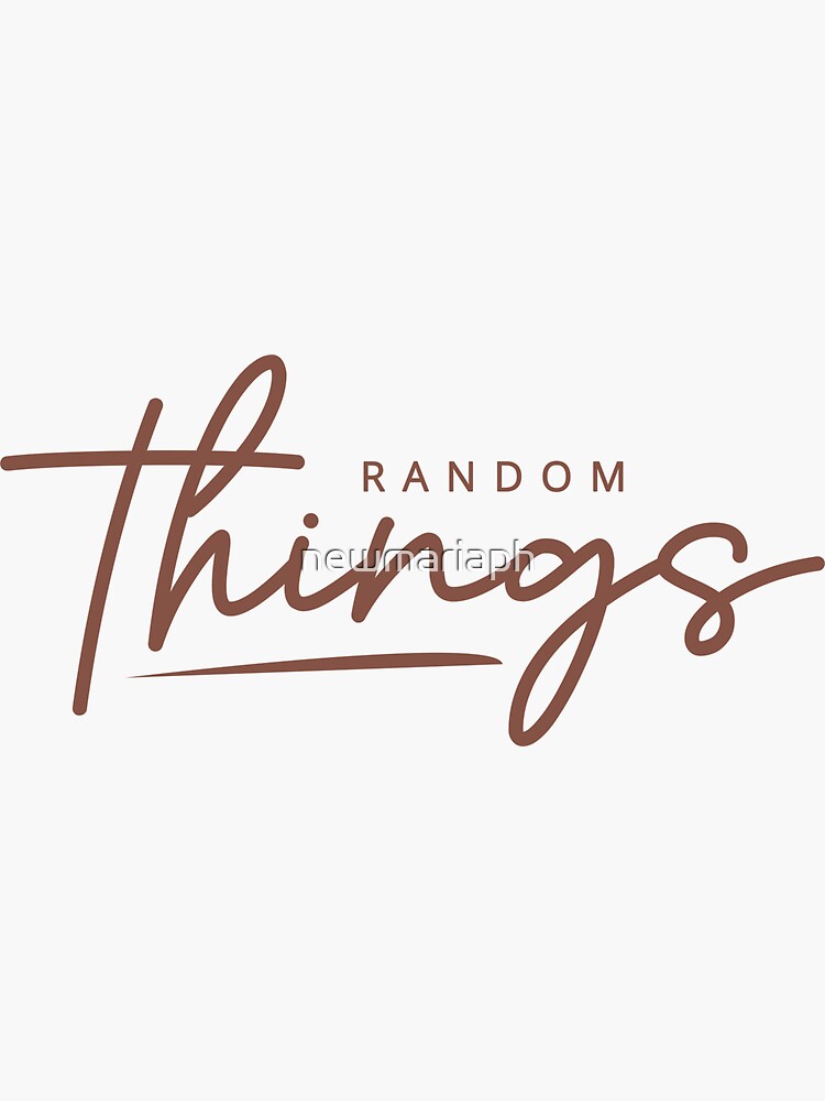 Random Things by newmariaph