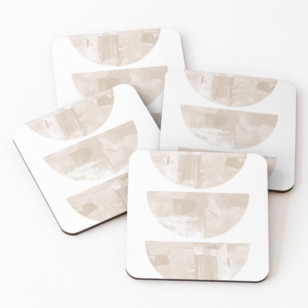 Artikelvorschau, Geometrische Formen Mid-Century Modern Art in Beige entworfen und verkauft von ArticraftShop.