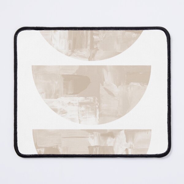 Item preview, Geometric Shapes Mid Century Modern Art in Beige designed and sold by ArticraftShop.