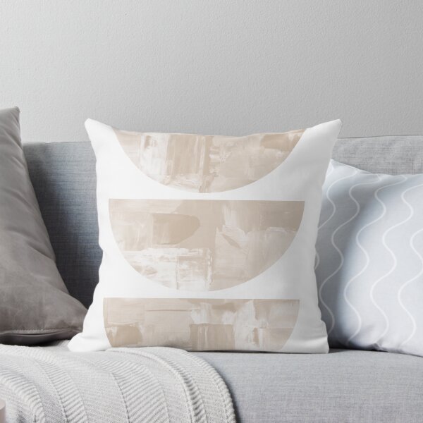 Item preview, Geometric Shapes Mid Century Modern Art in Beige designed and sold by ArticraftShop.