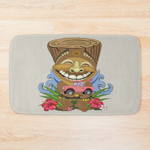 Item preview, Happy tiki is going out for some surfing designed and sold by Mirjam Griffioen.