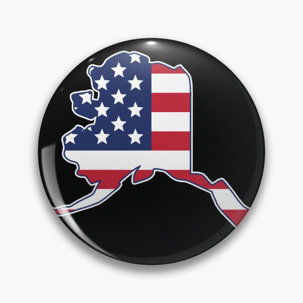 Item preview, State of Alaska USA American Flag Patriotic designed and sold by RoguePixel.