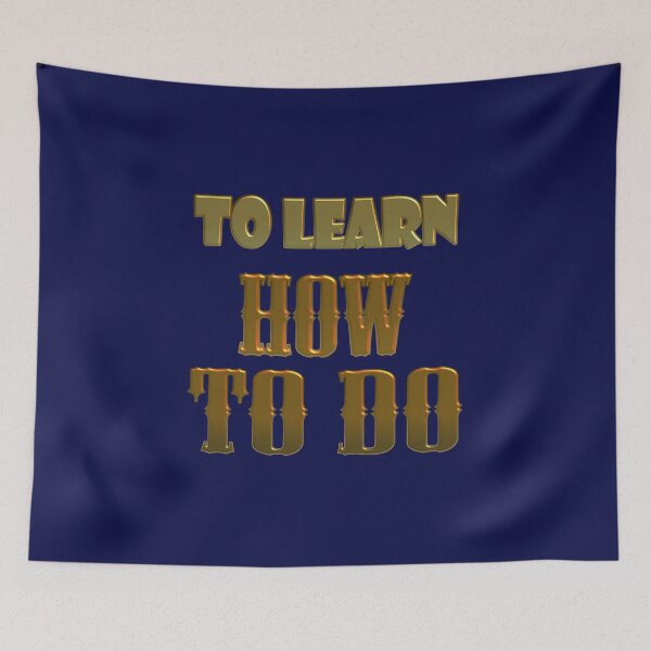 Item preview, Metal text designTO LEARN HOW TO DO designed and sold by Trianglegreen.