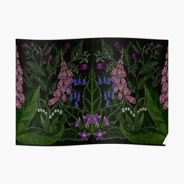 The Poison Garden - Mandrake and Foxglove Poster
