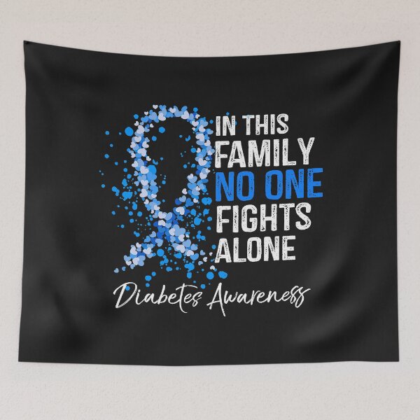 Item preview, In This Family No One Fights Alone Diabetes Awareness designed and sold by CarlaHerold.
