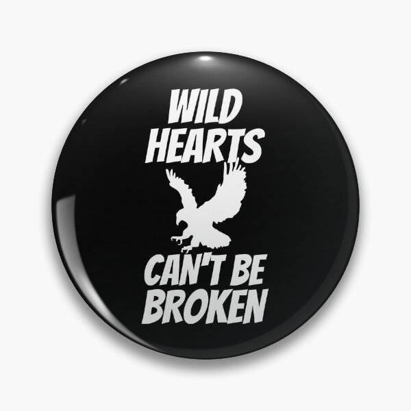 Item preview, Simple black and white motivational quote - Wild Heart can't be broken - flying eagle designed and sold by yoshra.