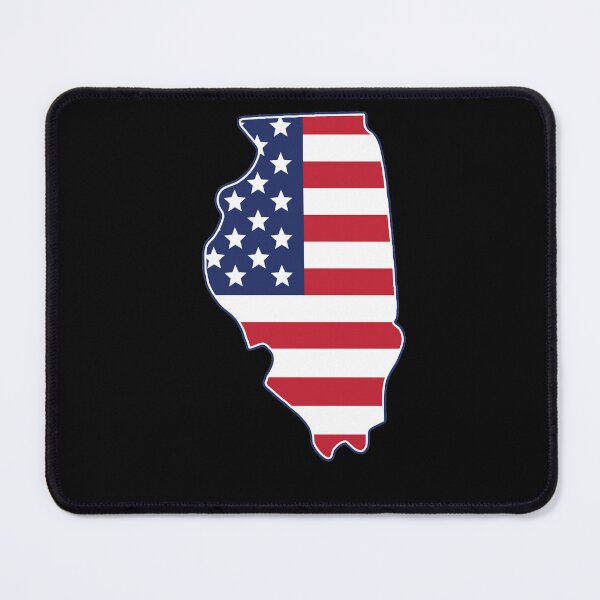 Item preview, State of Illinois USA American Flag Patriotic designed and sold by RoguePixel.