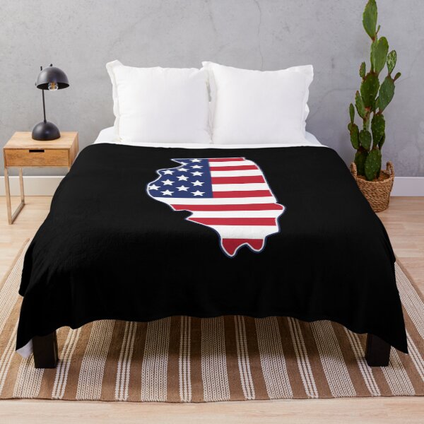 Item preview, State of Illinois USA American Flag Patriotic designed and sold by RoguePixel.