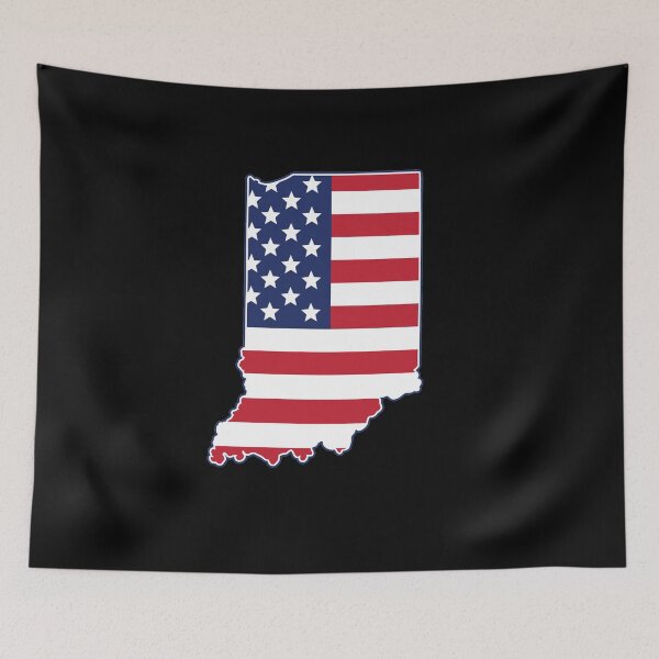 Item preview, State of Indiana USA American Flag Patriotic designed and sold by RoguePixel.