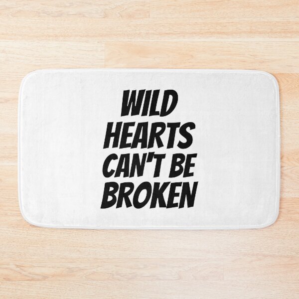 Item preview, Simple black and white motivational quote - Wild Heart can't be broken designed and sold by yoshra.