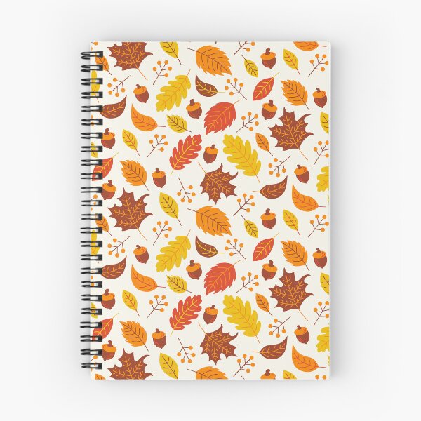 Item preview, Autumn / Fall Leaves + Acorns Pattern designed and sold by Carrie Cantwell Art.