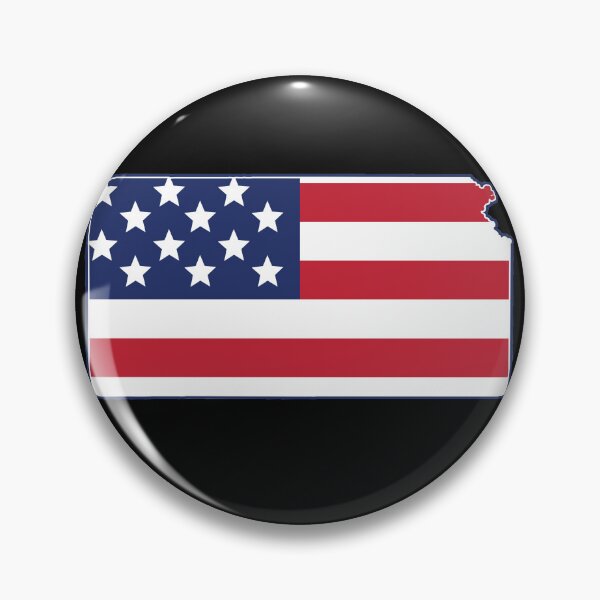 Item preview, State of Kansas USA American Flag Patriotic designed and sold by RoguePixel.