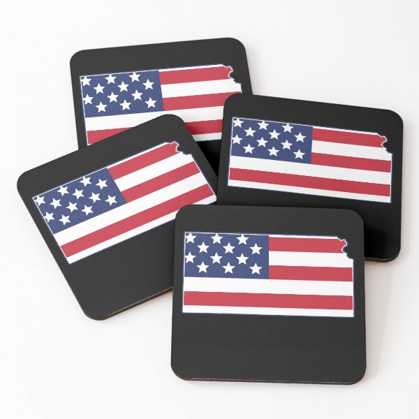 Item preview, State of Kansas USA American Flag Patriotic designed and sold by RoguePixel.