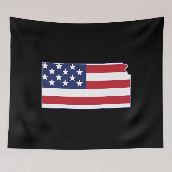 Item preview, State of Kansas USA American Flag Patriotic designed and sold by RoguePixel.