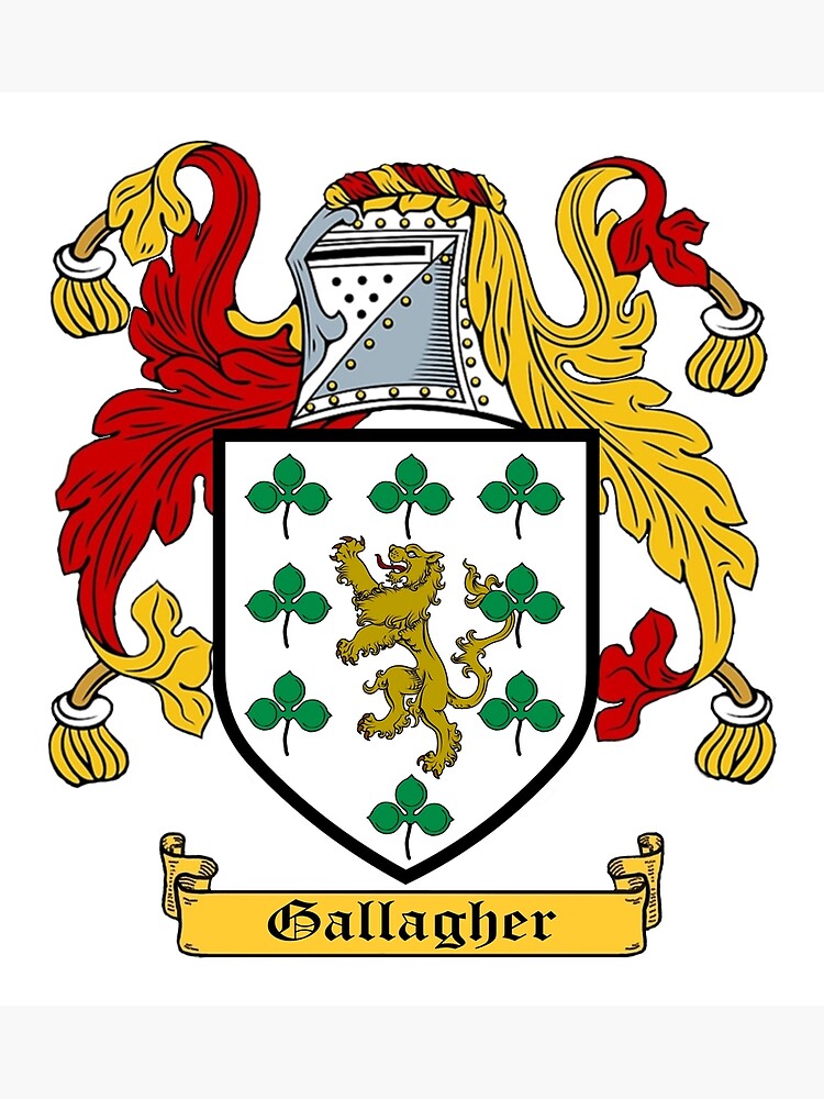 "GALLAGHER FAMILY CREST" Poster for Sale by CathalDevlin Redbubble