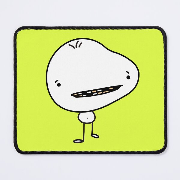 Item preview, Nervous cartoon huge head sticker graphic designed and sold by spooks draws.