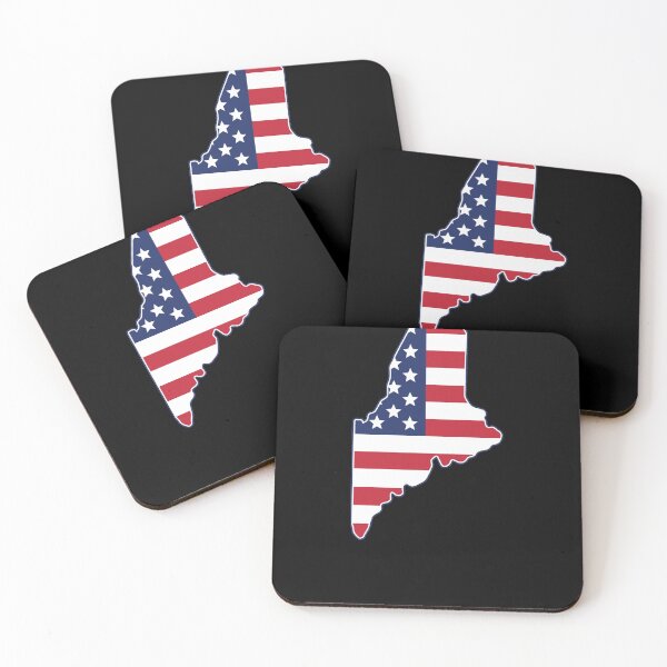 Item preview, State of Maine USA American Flag Patriotic designed and sold by RoguePixel.