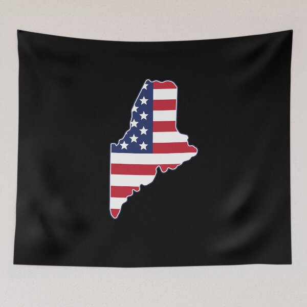 Item preview, State of Maine USA American Flag Patriotic designed and sold by RoguePixel.