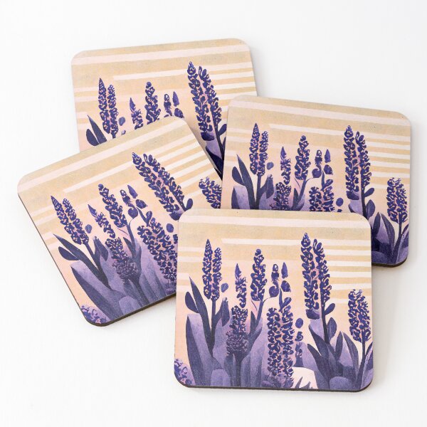 Artikelvorschau, Violet Lavender Flower Retro entworfen und verkauft von betternotes.
