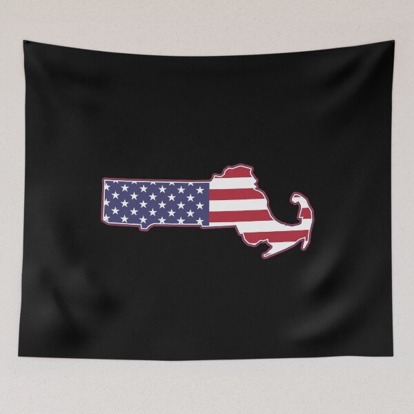 Item preview, State of Massachusetts USA American Flag Patriotic designed and sold by RoguePixel.