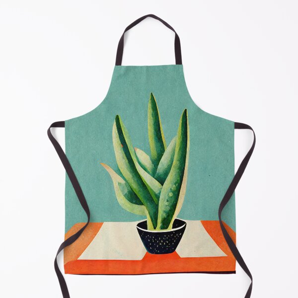 Item preview, Aloe Vera Houseplant Gouache Retro Wall Art designed and sold by betternotes.