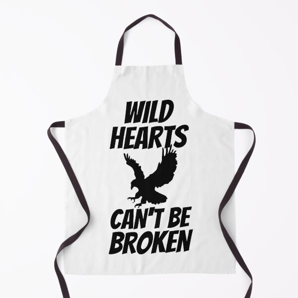 Item preview, Simple black and white motivational quote - Wild Heart can't be broken - flying eagle designed and sold by yoshra.