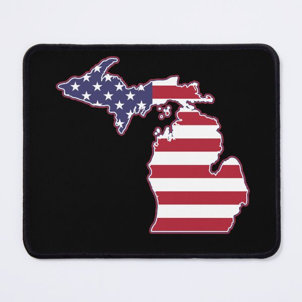 Item preview, State of Michigan USA American Flag Patriotic designed and sold by RoguePixel.