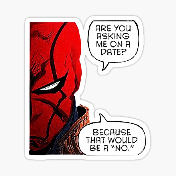 Asking me on a date? Sticker