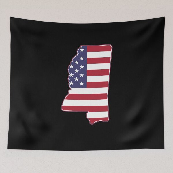 Item preview, State of Mississippi USA American Flag Patriotic designed and sold by RoguePixel.