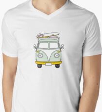 VW Van T-Shirt mit V-Ausschnitt für Männer