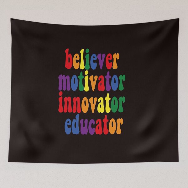 Item preview, Teacher Motivator Believer Innovator Educator designed and sold by shirtlees.